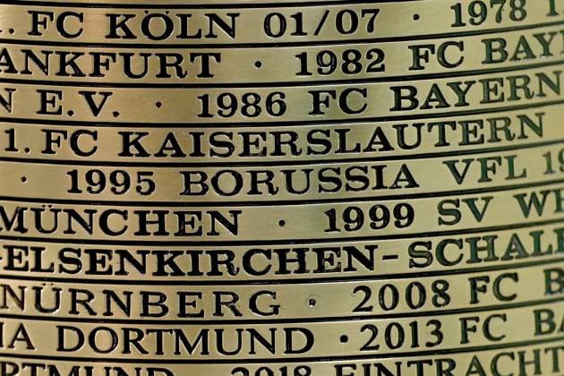Bilder des Jahres 2024, Sport 05 Mai Sport Themen der Woche KW21 Sport Bilder des Tages 24.05.2024, xjrdrx, Fussball DFB Pokal Finale 2023 24, Bayer 04 Leverkusen - 1. FC Kaiserslautern Pressekonferenz Training emspor, v.l. Der DFB Pokal Vereinspokal Detailaufnahme (DFL DFB REGULATIONS PROHIBIT ANY USE OF PHOTOGRAPHS as IMAGE SEQUENCES and or QUASI-VIDEO) Berlin