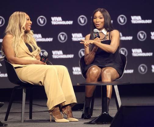 Conference de Serena Williams et Venus Williams au salon Viva Technology a Paris Tennis : Conference des soeurs Williams- 24 05 2024 JonathanRebboah Panoramic 