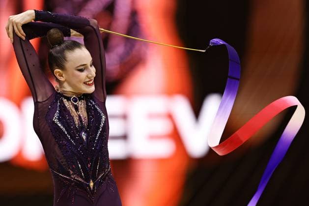 Bilder des Jahres 2024, Sport 05 Mai Sport Themen der Woche KW21 Sport Bilder des Tages Daria Varfolomeev, GER, during seniors all-around final at 2024 European Championships in Budapest; 25 05 2024;