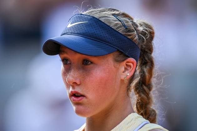 June 5, 2024, Paris, France, France: Mirra ANDREEVA of Russia during the eleventh day of Roland-Garros 2024, French Open 2024, Grand Slam tennis tournament at the Roland-Garros Stadium on June 05, 2024 in Paris, France. Paris France - ZUMAm308 20240605_zsp_m308_010 Copyright: xMatthieuxMirvillex