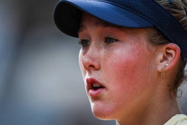 June 5, 2024, Paris, France, France: Mirra ANDREEVA of Russia during the eleventh day of Roland-Garros 2024, French Open 2024, Grand Slam tennis tournament at the Roland-Garros Stadium on June 05, 2024 in Paris, France. Paris France - ZUMAm308 20240605_zsp_m308_019 Copyright: xMatthieuxMirvillex