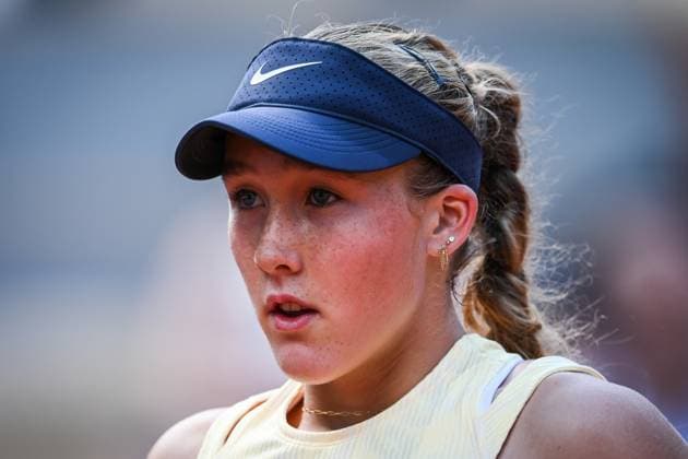 June 5, 2024, Paris, France, France: Mirra ANDREEVA of Russia during the eleventh day of Roland-Garros 2024, French Open 2024, Grand Slam tennis tournament at the Roland-Garros Stadium on June 05, 2024 in Paris, France. Paris France - ZUMAm308 20240605_zsp_m308_020 Copyright: xMatthieuxMirvillex