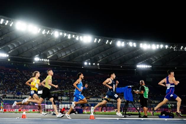 240610 Vidar Johansson of Sweden competes in men s 3000m Steeplechase final during day 4 of the 2024 European Athletics Championships on June 10, 2024 in Rome. Photo: Joel Marklund BILDBYRAN kod JM VG0620 bbeng friidrott athletics friidrett friidrotts-em em friidretts-em 2024 european athletics championships Copyright: JOELxMARKLUND BB240610JM150
