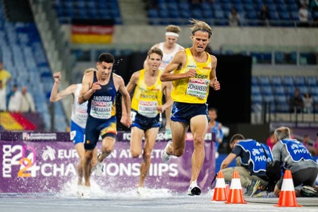 240610 Vidar Johansson of Sweden competes in men s 3000m Steeplechase final during day 4 of the 2024 European Athletics Championships on June 10, 2024 in Rome. Photo: Joel Marklund BILDBYRAN kod JM VG0620 bbeng friidrott athletics friidrett friidrotts-em em friidretts-em 2024 european athletics championships Copyright: JOELxMARKLUND BB240610JM153