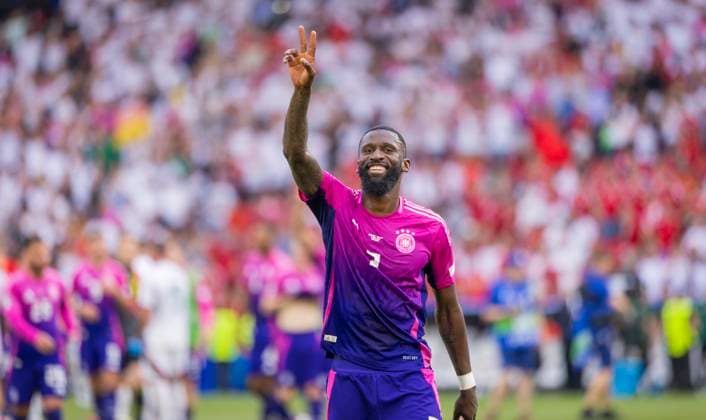 Stuttgart, Germany. 19th Jun 2024. Final jubilation: Antonio Rüdiger (DFB) Germany - Hungary Deutschland - Ungarn 19.06.2024