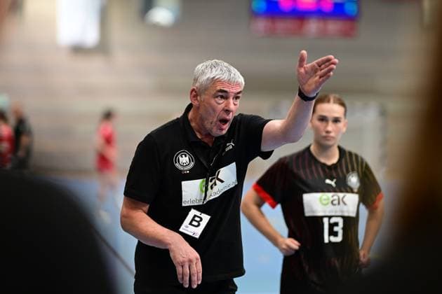 Handball I Juniorinnen I Saison 2024-2025 I Nations Cup I Schweiz WU18 - Deutschland WU18 I 27.06.2024 Gino Smits (Deutschland WU18) Lübeck Hansehalle Schleswig-Holstein Deutschland Copyright: xLobeca FelixxSchlikisx