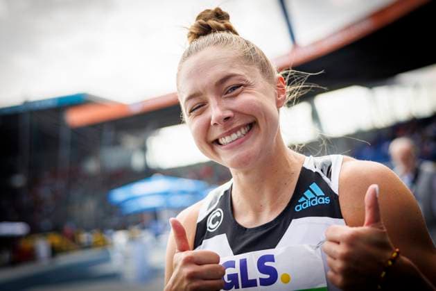 Bilder des Jahres 2024, Sport 06 Juni Sport Themen der Woche KW26 Sport Bilder des Tages Deutsche Leichtathletik-Meisterschaften; Braunschweig, 29.06.2024 Gina Lückenkemper (SCC Berlin) gewinnt die 100m und wird Deutsche Meisterin über 100m; Deutsche Leichtathletik-Meisterschaften am 29.06.2024 im Eintracht-Stadion, Braunschweig (Niedersachsen). Copyright: xBEAUTIFULxSPORTS AxelxKohringx