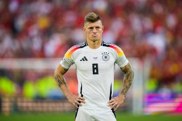 Bilder des Jahres 2024, Sport 07 Juli Sport Themen der Woche KW27 Sport Bilder des Tages 240705 Toni Kroos of Germany looks dejected after the UEFA EURO, EM, Europameisterschaft,Fussball 2024 Football Championship quarterfinal between Spain and Germany on July 5, 2024 in Stuttgart. Photo: Mathias Bergeld BILDBYRAN kod MB MB0942 fotboll football soccer fotball fotbolls-em europamästerskap em uefa euro uefa european football championship euro 2024 kvartsfinal quarterfinal quarterfinals spanien spain tyskland germany bbeng depp Copyright: MATHIASxBERGELD BB240705MB087