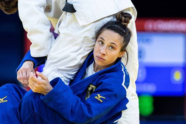 Bilder des Jahres 2024, Sport 07 Juli Sport Themen der Woche KW30 FRA, Olympische Spiele Paris 2024, Judo Frauen 27.07.2024 Catarina Costa POR vs Katharina Menz GER Siegerin Catarina Costa POR FRA, Olympische Spiele Paris 2024, Judo Frauen 27.07.2024 Paris Copyright: xEibner-Pressefoto RogerxBuerkex EP_RBE