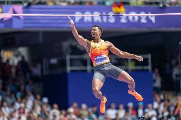 Bilder des Jahres 2024, Sport 08 August Sport Themen der Woche KW31 Olympische Spiele (Leichtathletik); Paris, 03.08.2024 PARIS, FRANCE - AUGUST 03: Leo NEUGEBAUER (GER), born 19 Jun 2000 competing in the Men s Decathlon on day 9 of the Olympic Games, Olympische Spiele, Olympia, OS during the athletics competitions at Stade de France in Paris on 03.8.2024 in France. Copyright: xBEAUTIFULxSPORTS OliverxKremerx