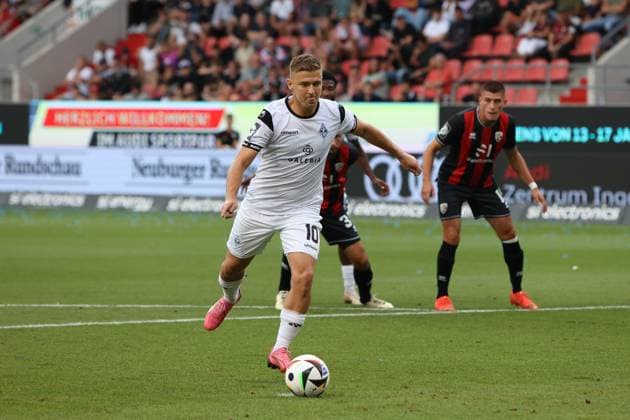 3. Liga; FC Ingolstadt - SV Waldhof Mannheim; 04.08.2024 Martin KOBYLANSKI (Waldhof 10) laeft zum Elfmeter an - den er verschiesst Copyright: xBEAUTIFULxSPORTS Goldbergx