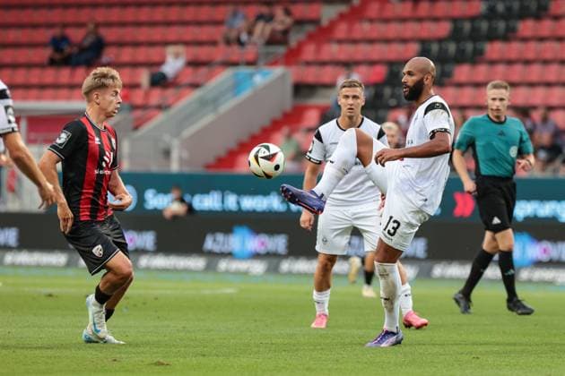 3. Liga; FC Ingolstadt - SV Waldhof Mannheim; 04.08.2024 Terrence BOYD (Waldhof 13) spiel einen Ball in die Tiefe Pass Copyright: xBEAUTIFULxSPORTS Goldbergx