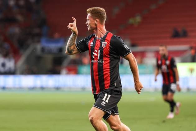 3. Liga; FC Ingolstadt 04 - SV Waldhof Mannheim; Sebastian Grönning (11, FCI) Tor Jubel Treffer 2:0 3. Liga - FC Ingolstadt 04 Saison 2024 2025 SV Waldhof Mannheim
