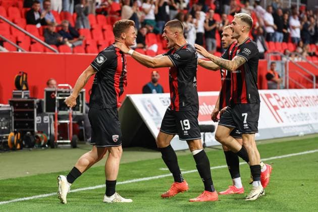3. Liga; FC Ingolstadt 04 - SV Waldhof Mannheim; Sebastian Grönning (11, FCI) Tor Jubel Treffer 2:0 Mladen Cvjetinovic (19, FCI) Dennis Borkowski (7, FCI) Max Dittgen (10, FCI) 3. Liga - FC Ingolstadt 04 Saison 2024 2025 SV Waldhof Mannheim