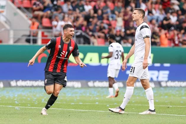 3. Liga; FC Ingolstadt 04 - SV Waldhof Mannheim; Tor Jubel Treffer 1:0 Felix Keidel (43, FCI) Thalhammer Maximilian (31 SVWM) 3. Liga - FC Ingolstadt 04 Saison 2024 2025 SV Waldhof Mannheim