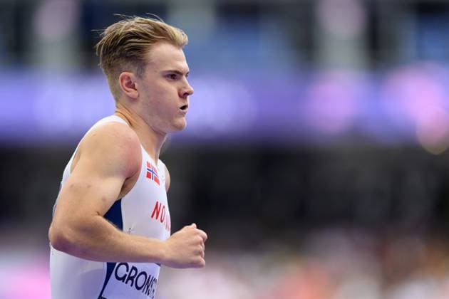 240808 Tobias Gronstad of Norway competes in a men s athletics 800 meters repechage heat during day 13 of the Paris 2024 Olympic Games, Olympische Spiele, Olympia, OS on August 8, 2024 in Paris. Photo: Vegard Grott BILDBYRAN kod VG VG0646 bbeng friidrott athletics friidrett olympic games olympics os ol olympiska spel olympiske leker paris 2024 paris-os paris-ol Copyright: VEGARDxGRoTT BB240808VG026
