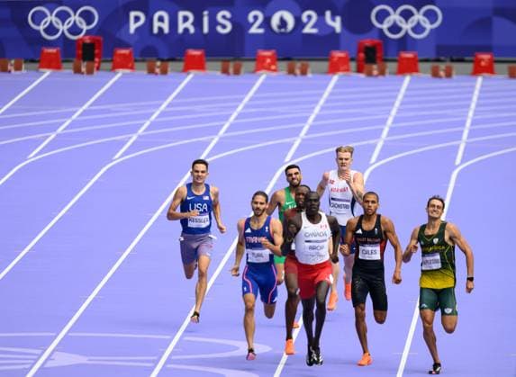 240809 Tobias Gronstad of Norway competes in a men s athletics 800 meters semifinal during day 14 of the Paris 2024 Olympic Games, Olympische Spiele, Olympia, OS on August 9, 2024 in Paris. Photo: Jon Olav Nesvold BILDBYRAN COP 217 VG0647 bbeng friidrott athletics friidrett olympic games olympics os ol olympiska spel olympiske leker paris 2024 paris-os paris-ol norge Copyright: JONxOLAVxNESVOLD BB240809JE029