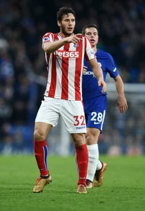Chelsea v Stoke City - Premier League - Stamford Bridge Stadium December 30, 2017 - London, United Kingdom - Ramadan Sobhi of Stoke City during the premier league match at Stamford Bridge Stadium, London. Picture date 30th December 2017. Picture credit should read: Robin Parker Sportimage London United Kingdom EDITORIAL USE ONLY Copyright: xx ZUMA-20171230_zaf_si1_138.jpg RobinxParkerx csmphototwo344659