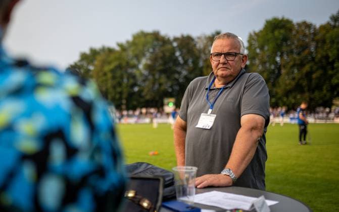 Fussball, Saison 2024 2025, Niederrheinpokal 20.08.2023, 01. Runde, Herren, BW Dingden (weiss) vs. MSV Duisburg (schwarz) Johannes Buers (BW Dingden), Hamminkeln Sportanlage BW Dingden Nordrhein-Westfalen Deutschland