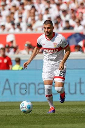 31.08.2024, Deutschland, Stuttgart, Fußball Bundesliga, Saison 2024 2025, VfB Stuttgart vs. 1. FSV Mainz, Deniz Undav (VfB) Gemäß den Vorgaben der DFL Deutsche Fußball Liga ist es untersagt, in dem Stadion und oder vom Spiel angefertigte Fotoaufnahmen in Form von Sequenzbildern und oder videoähnlichen Fotostrecken zu verwerten bzw. verwerten zu lassen.