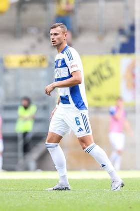 Fussball, FVN Niederrheinpokal Saison 2024 2025 2. Runde MSV Duisburg - Sportfreunde Hamborn 07 07.09.2024, schauinsland-reisen-arena Franko Uzelac (MSV Duisburg, 6) Duisburg schauinsland-reisen-arena Nordrhein-Westfahlen Deutschland