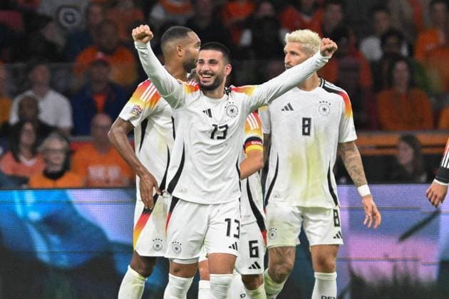 Bilder des Jahres 2024, Sport 09 September Sport Themen der Woche KW37 Sport Bilder des Tages Deniz Undav (Deutschland 13) jubelt nach dem Tor zum 1:1 10.09.2024 Fussball UEFA Nations League Niederlande vs Deutschland, Johan-Cruyff-Arena, Amsterdam, Provinz Nordholland Niederlande