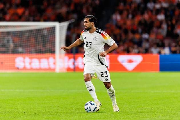 UEFA Nations League 2024 25: Niederlande - Deutschland; 10.09.2024 Emre Can (Deutschland, 23) am Ball UEFA Nations League 2024 25: Niederlande - Deutschland; Amsterdam, Johan Cruijff ArenA am 10.09.2024 Copyright: xBEAUTIFULxSPORTS Wunderlx