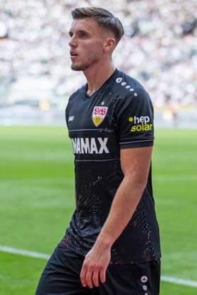 Ermedin Demirovic (VfB Stuttgart, 9). Moenchengladbach, Fussball 1.Bundesliga 3. Spieltag, Spieltag 3, Borussia Moenchengladbach - VfB Stuttgart, 14.09.2024, Borussia-Park, Moenchengladbach. DFL regulations prohibit any use of photographs as image sequences and or quasi-video Â