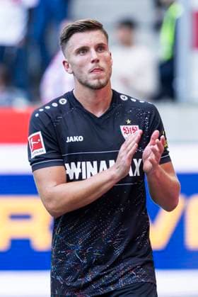 Ermedin Demirovic (VfB Stuttgart, 9). Moenchengladbach, Fussball 1.Bundesliga 3. Spieltag, Spieltag 3, Borussia Moenchengladbach - VfB Stuttgart, 14.09.2024, Borussia-Park, Moenchengladbach. DFL regulations prohibit any use of photographs as image sequences and or quasi-video Â