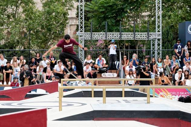 World Championship, WM, Weltmeisterschaft In Rome Jhank Gonzalez Ortiz performs during the Street Skateboarding World Championship in Rome, Italy, on September 14, 2024. Rome Italy  Copyright: xMassimoxValicchiax originalFilename:valicchia-notitle240914_npBNh