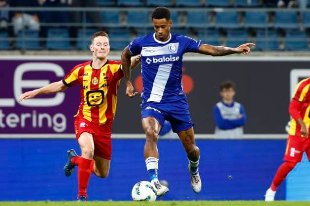 KAA Gent v KV Mechelen - Jupiler Pro League GENT, BELGIUM - SEPTEMBER 15 : Fadiga Noah defender of KAA Gent during the Jupiler Pro League match between KAA Gent and KV Mechelen on September 15, 2024 in Gent, Belgium, 15 09 2024 Gent Belgium  Copyright: xJanxDexMeuleneirx