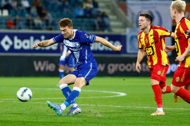 KAA Gent v KV Mechelen - Jupiler Pro League GENT, BELGIUM - SEPTEMBER 15 : Delorge Mathias midfielder of KAA Gent during the Jupiler Pro League match between KAA Gent and KV Mechelen on September 15, 2024 in Gent, Belgium, 15 09 2024 Gent Belgium  Copyright: xJanxDexMeuleneirx