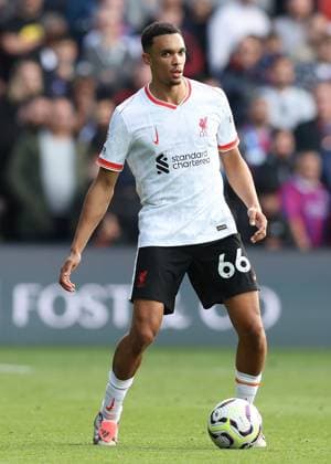 London, England, 5th October 2024. Trent Alexander-Arnold of Liverpool during the Premier League match at Selhurst Park, London. Picture credit should read: Paul Terry Sportimage EDITORIAL USE ONLY. No use with unauthorised audio, video, data, fixture lists, club league logos or live services. Online in-match use limited to 120 images, no video emulation. No use in betting, games or single club league player publications. SPI-3361-0131