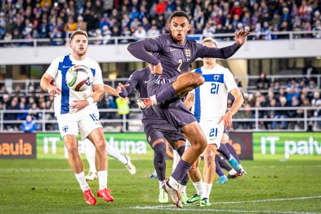 Trent Alexander-Arnold of England during the UEFA Nations League Group B2 match between Finland and England at the Helsinki Olympic Stadium 13. October 2024 in Helsinki, Finland. (Mauri Forsblom Newspix24)  Copyright: xKallexParkkinenx NP24_02812379