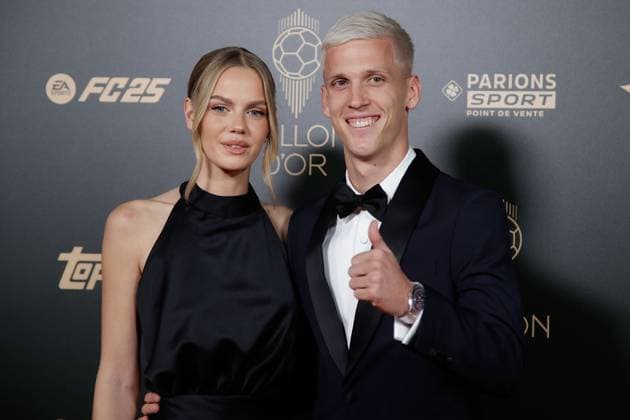 Paris am 28.Oktober 2024 68. Ballon d Or im Theatre Du Chatelet in Paris PARIS, FRANKREICH v.,li., Laura Abla, Dani Olmo Copyright: HMBxMedia AntonioxBorga