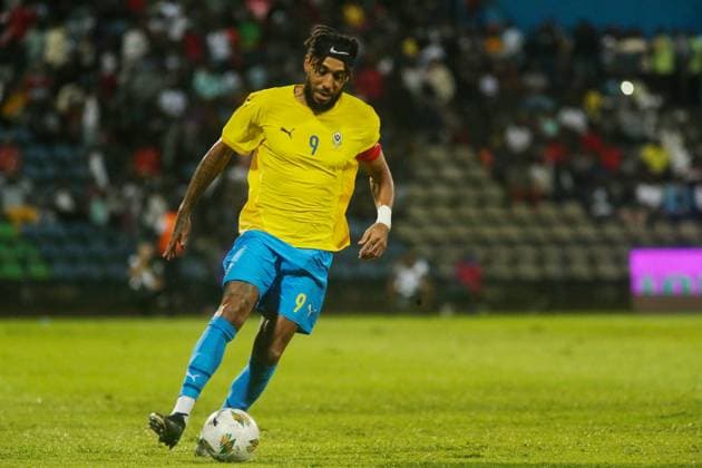 FRANCEVILLE, GABON - NOVEMBER 15: Pierre-Emerick Aubameyang of Gabon and Jamal Harkass of Morocco during the 2025 Men s Africa Cup of Nations {AFCON} qualifier match between Gabon and Morocco at Stade de Franceville stadium on November 15, 2024 in Franceville city, Gabon. Photo by Ndame Etoo. Copyright: xKAMTOxVincentx237699961247xDouax