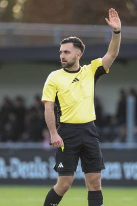 24.11.2024, xusrbx, Fussball Regionalliga Suedwest, Eintracht Frankfurt U21, U 21 - Stuttgarter Kickers emspor, Mika Foster (Schiedsrichter), (DFL DFB REGULATIONS PROHIBIT ANY USE OF PHOTOGRAPHS as IMAGE SEQUENCES and or QUASI-VIDEO) Dreieich