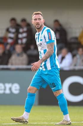 24.11.2024, xusrbx, Fussball Regionalliga Suedwest, Eintracht Frankfurt U21, U 21 - Stuttgarter Kickers emspor, Lukas Kiefer (Stuttgarter Kickers, 28), Einzelbild, Freisteller, (DFL DFB REGULATIONS PROHIBIT ANY USE OF PHOTOGRAPHS as IMAGE SEQUENCES and or QUASI-VIDEO) Dreieich