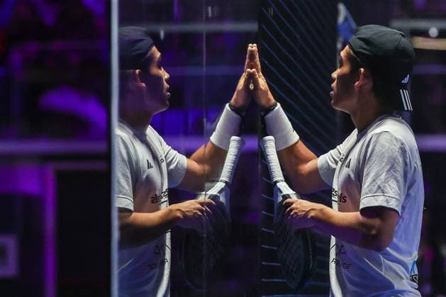 Bilder des Jahres 2024, Sport 12 Dezember Sport Themen der Woche KW 49 Milano Premiere Padel P1 - 05 12 2024 Pol Hernandez Alvarez (ESP) seen during Milano Premiere Padel P1 match between Pol Hernandez Alvarez (ESP) Ramiro Jesus Valenzuela (ARG) vs Federico Chingotto (ARG) Alejandro Galan (ESP) at Allianz Cloud Arena Copyright: xBEAUTIFULxSPORTS Carabellix