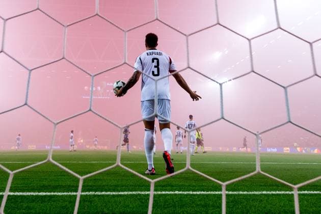 Bilder des Jahres 2024, Sport 12 Dezember Sport Themen der Woche KW51 Sport Bilder des Tages 241219 Steve Kapaudi of Legia Warszawa during the UEFA Conference League match between Djurgarden and Legia Warszawa on December 19, 2024 in Stockholm. Photo: Sara Damne BILDBYRAN kod SD SD0048 fotboll football soccer fotball uefa conference league conference league djurgarden legia warszawa bbeng Copyright: SARAxDAMNE BB241219SD075