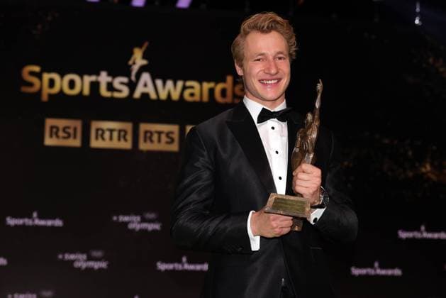 Bilder des Jahres 2025, Sport 01 Januar Sport Themen der Woche KW01 Sport Bilder des Tages Sports Awards 2024 Marco Odermatt, Preisträger in der Kategorie Sportler des Jahres. Verleihung der Sports Awards am 05.01.2025 in den SRF-Studios im Zürcher Leutschenbach, Kanton Zürich, Schweiz.
