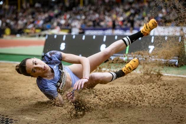 Bilder des Jahres 2025, Sport 01 Januar Sport Themen der Woche KW03 Sport Bilder des Tages Indoor Meeting Dortmund; Dortmund, 18.01.2025 Filippa Fotopoulou (CYP Zypern); Indoor Meeting Dortmund im Rahmen der World Athletics Indoor Tour (Bronze) in der Helmut-Körnig-Halle in Dortmund (Deutschland) am 18.01.2025. Copyright: xBEAUTIFULxSPORTS AxelxKohringx