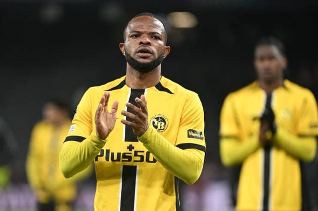 29.01.2025, Bern, Stadion Wankdorf, Uefa Champions League: BSC Young Boys - Roter Stern Belgrad, 15 Meschack Elia (Young Boys). Bern Stadion Wankdorf Bern Switzerland Copyright: xJustPictures.ch ManuelxWinterbergerx jp-de-MaWi-MWI_1271