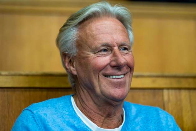 STOCKHOLM, SVERIGE 202250131 Björn Borg i publiken när Mikael Ymer (Sverige) möter Alex de Minaur (Australien) under Davis pa Kungliga tennishallen i Stockholm. STOCKHOLM SVERIGE x12056x