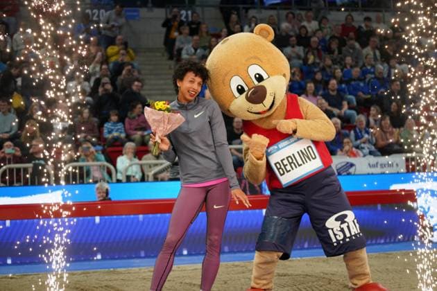 Bilder des Jahres 2025, Sport 02 Februar Sport Themen der Woche KW06 Sport Bilder des Tages 09.02.2025, Leichtathletik, ISTAF indoof Düsseldorf 2025, Indoormeeting Duesseldorf , ISS Dome Düsseldorf , Weitsprung Frauen Long Jump Women,