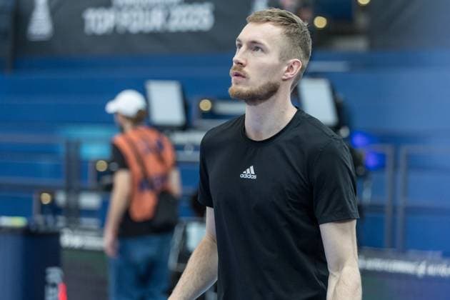 easyCredit Basketball Bundesliga, BBL, VIMODROM TOP FOUR 2025, Herren. 14.02.2025, FC Bayern München Basketball - Syntainics MBC, Halbfinale 1. Niels Giffey (FC Bayern München Basketball, No 5) Copyright. Alexander Trienitz.
