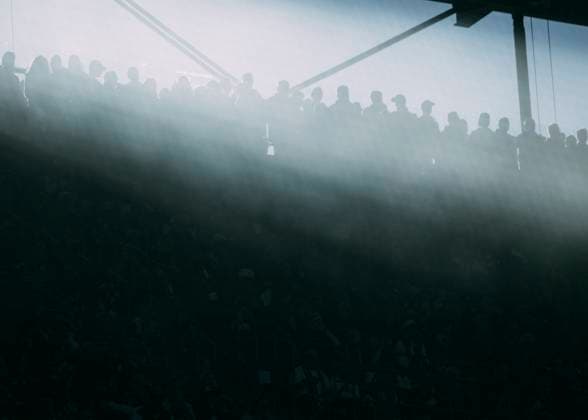 Bilder des Jahres 2025, Sport 02 Februar Sport Themen der Woche KW08 Sport Bilder des Tages Köln, RheinEnergieStadion, 23.02.2025: Light and shadow during the 2.Bundesliga match 1.FC Koeln vs. Fortuna Duesseldorf.