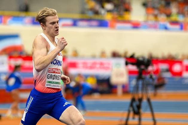 250307 Tobias Gronstad of Norway competes in men™s 800 meters qualification during day 2 of the 2025 European Athletics Indoor Championships on March 7, 2025 in Apeldoorn. Photo: Joel Marklund BILDBYRAN kod JM JM0655 bbeng friidrott athletics friidrett inomhus-em 2025 em 2025 european athletics indoor championships em innendors innendors-em norge Copyright: JOELxMARKLUND BB250307JM020