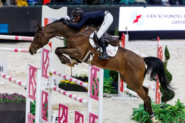 Bilder des Jahres 2025, Sport 03 März Sport Themen der Woche KW11 Sport Bilder des Tages s-HERTOGENBOSCH - The Dutch Masters 2025, s-HERTOGENBOSCH - The Dutch Masters 2025 ECKERMANN Katrin (GER), Iron Dames Dialou Blue PS CSI5* - against the clock 1m40 International Jumping Competition s-HERTOGENBOSCH, Brabanthallen 13. March 2025 -