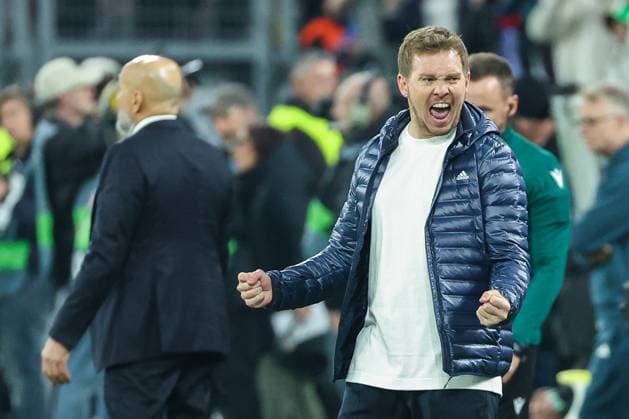 Bilder des Jahres 2025, Sport 03 März Sport Themen der Woche KW12 SPORT Bilder des Tages UEFA Nations League - 24 25 - Deutschland - Italien am 23.03.2025 im Signal Iduna Park in Dortmund Schlussjubel bei Trainer Coach Julian Nagelsmann (Deutschland)